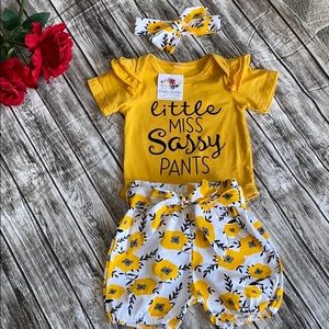 Little girls sassy pants outfit!